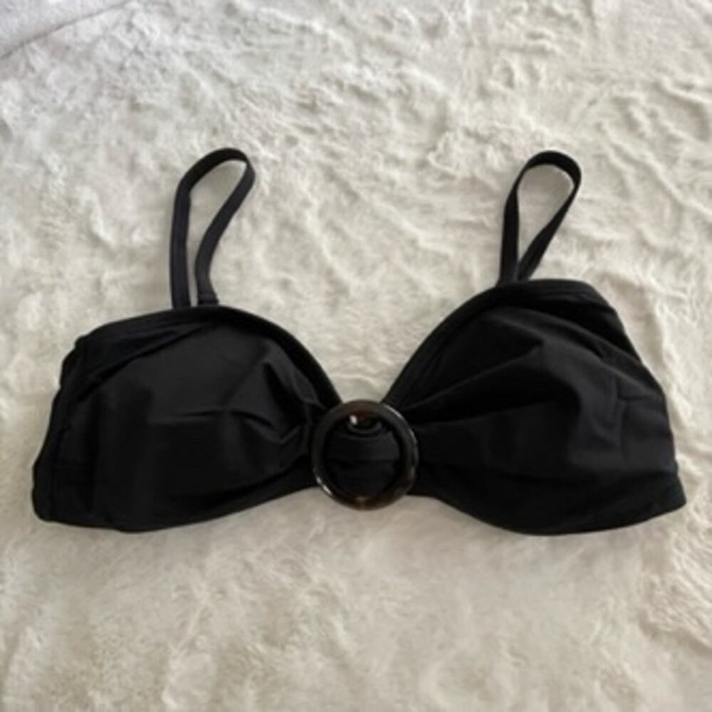 White House Black Market Black Bikini Bathing Suit Top Size Small S